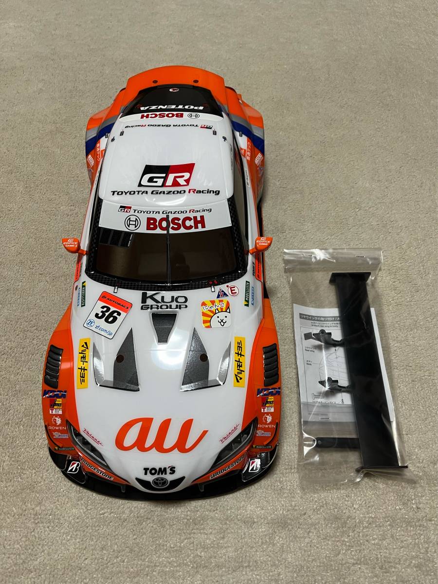 タミヤ 1/10RC au TOM'S GR Supra メーカー塗装済みボディ タミヤ 1/10RC au TOM'S GR Supra メーカー塗装済みボディ