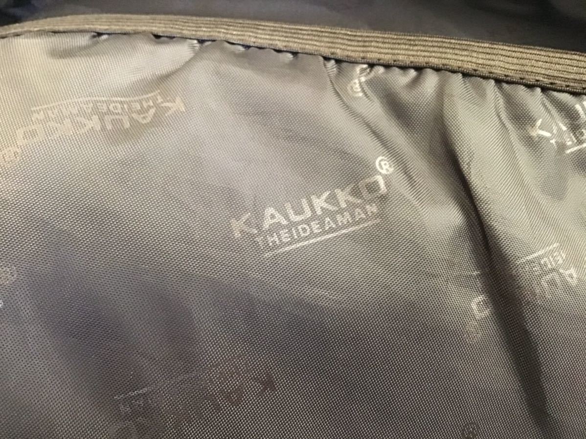 KAUKO／カウッコ　リュック　黒・グレー　キャンバス　帆布　バックパック　登山　アウトドア　旅行　デニム　ポケット多数_画像6