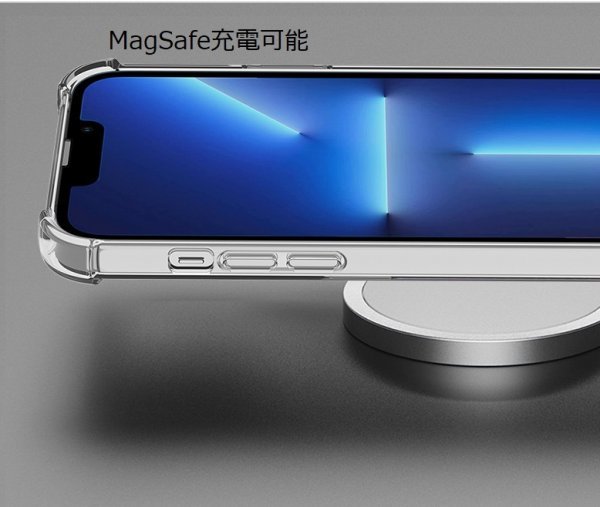 iphone 11Pro Max用ケース 6.5インチ 耐久耐衝撃透明TPU材質 エアクッション構造 衝撃吸収 ワイヤレス充電対応 レンズ保護 背面カード収納_画像6