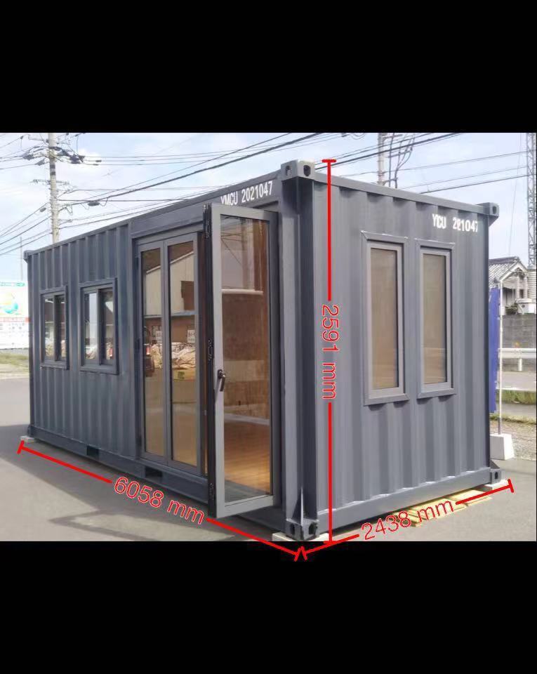 20FT新造、コンテナでお店+セカンドハウス、鳥取県(舞鶴港からの配送