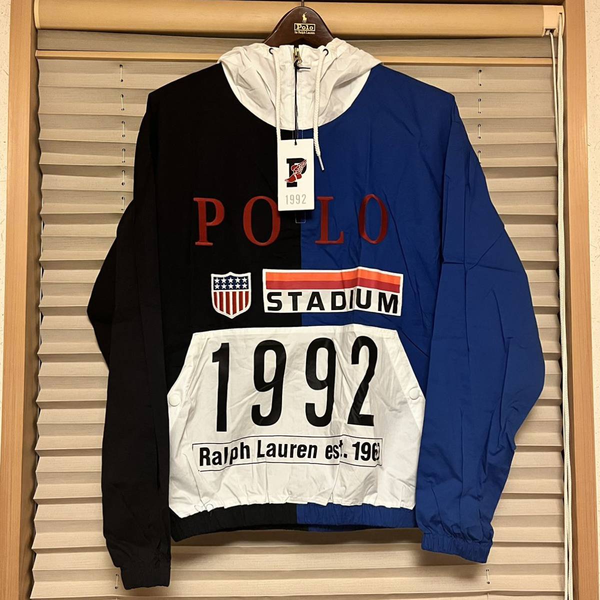 XS 新品 POLO RALPH LAUREN plate popover jacket ポップオーバー