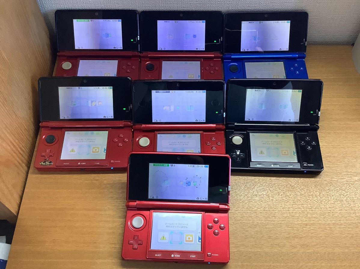 ヤフオク! - ジャンク扱い 通電確認 任天堂 3DS 本体 まとめ 9台...