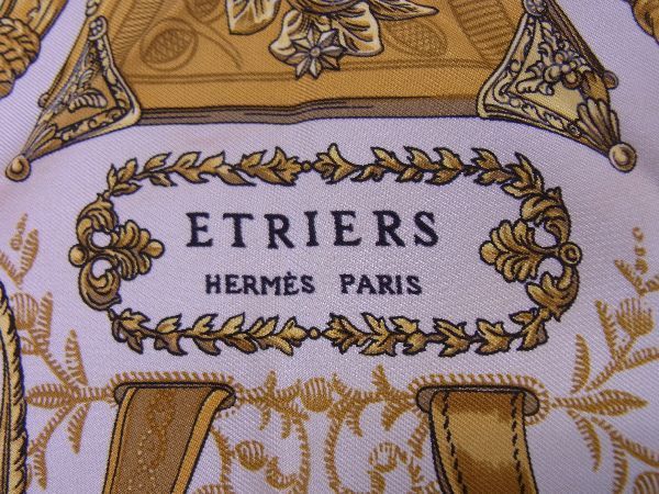 エルメス スカーフ美品 プチカレ ETRIERS レディース ファッション小物