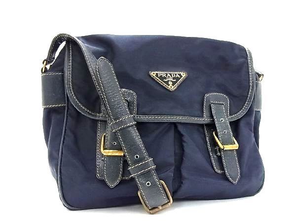 ヤフオク! - 1円 PRADA プラダ テスートナイロン ショルダーバッ...