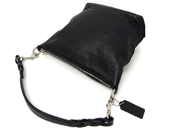 1円 美品 COACH コーチ F14922 ミニアビーダッフル ディズニー コラボ レザー 2WAY ハンドバッグ ショルダー ブラック系 AG7362ノス