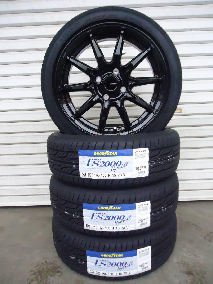 新品グッドイヤーLS2000ハイブリットⅡ☆165/50R15☆バモスエブリーハイゼットアクティアルトワークスコペンアルトミラジーノ☆ホイル付_画像1