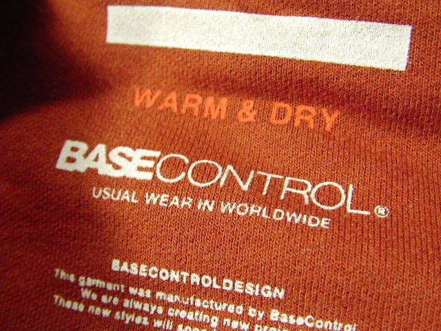 ssy5371 BASE CONTROL ワールド スウェット パーカー ブラウン ■ WARM&DRY ■ 無地 ストレッチ素材 カジュアル サイズ2/M_画像8