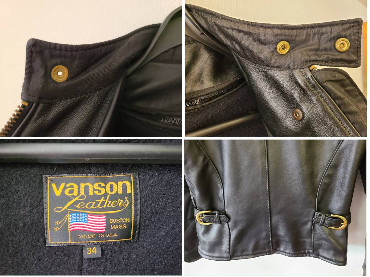 人気満点 期間限定値下げ中Vanson c2 DOUBLE サイズ34 ライダース