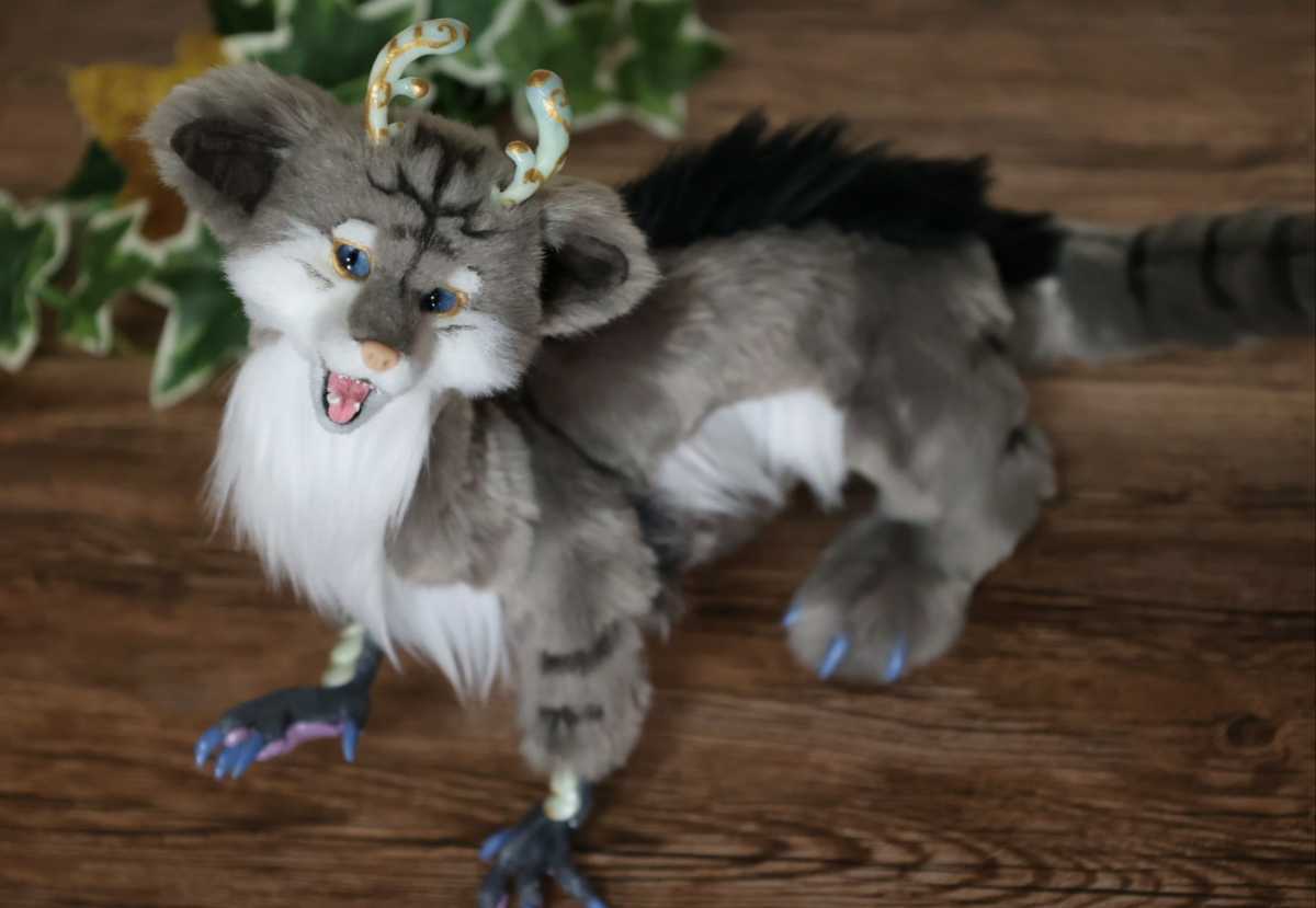 ヤフオク! - 龍 幻獣 ぬいぐるみ アートドール ハンドメイド テディベ...