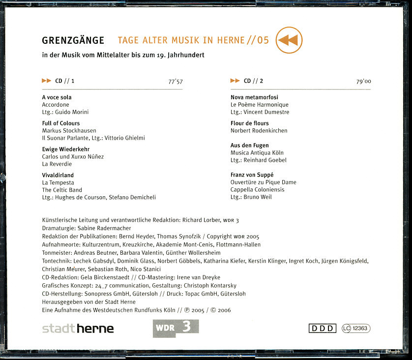 2CD ムジカ・アンティクヮ・ケルン他 - GRENZGANGE~Tage Alter Musik In Herne//05　j1n_画像2