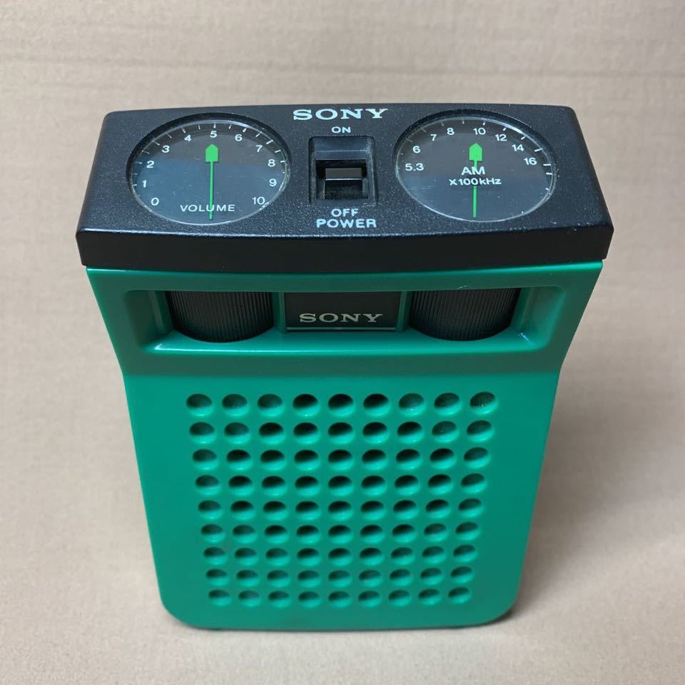 ヤフオク! - SONY ソニー トランジスタラジオ グリーン TR-46...