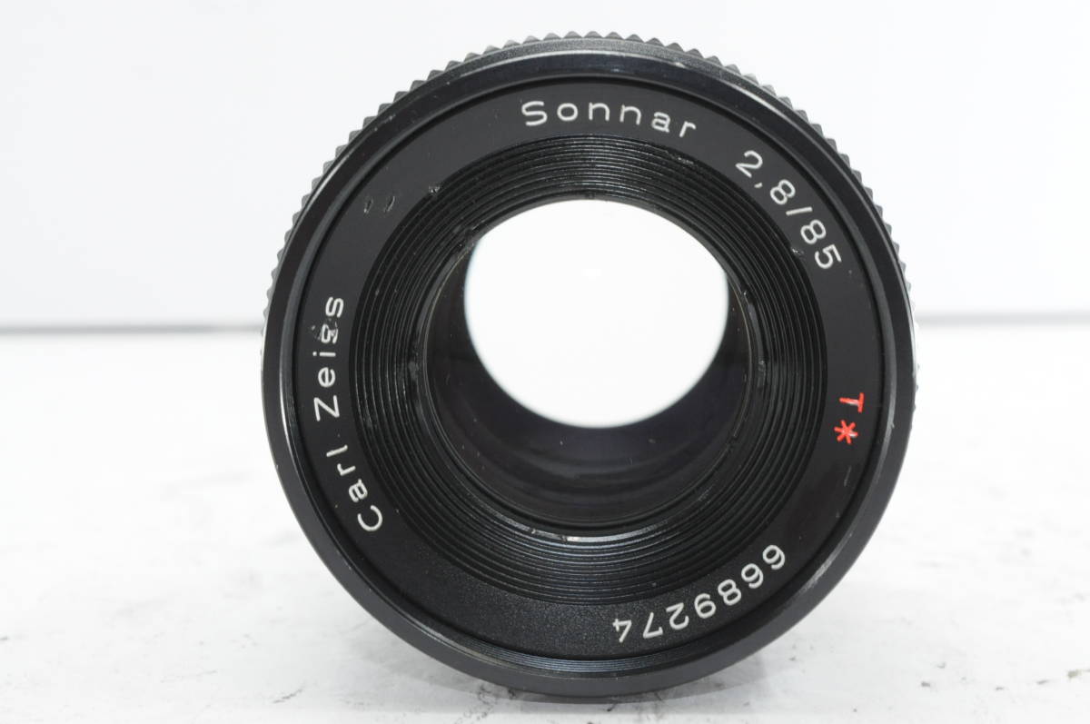 ★特上品★ コンタックス CONTAX Carl Zeiss Sonnar 85ｍｍ Ｆ2.8 MMJ ★前後キャップ付き ＃7909の画像4