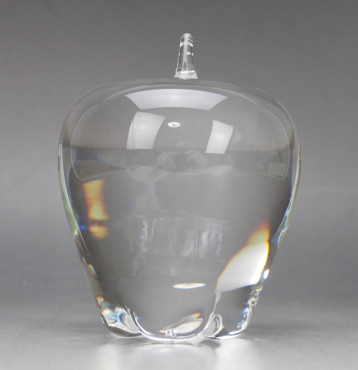 AZ-451 Steuben Glass Works スチューベン クリスタルガラス りんご 箱