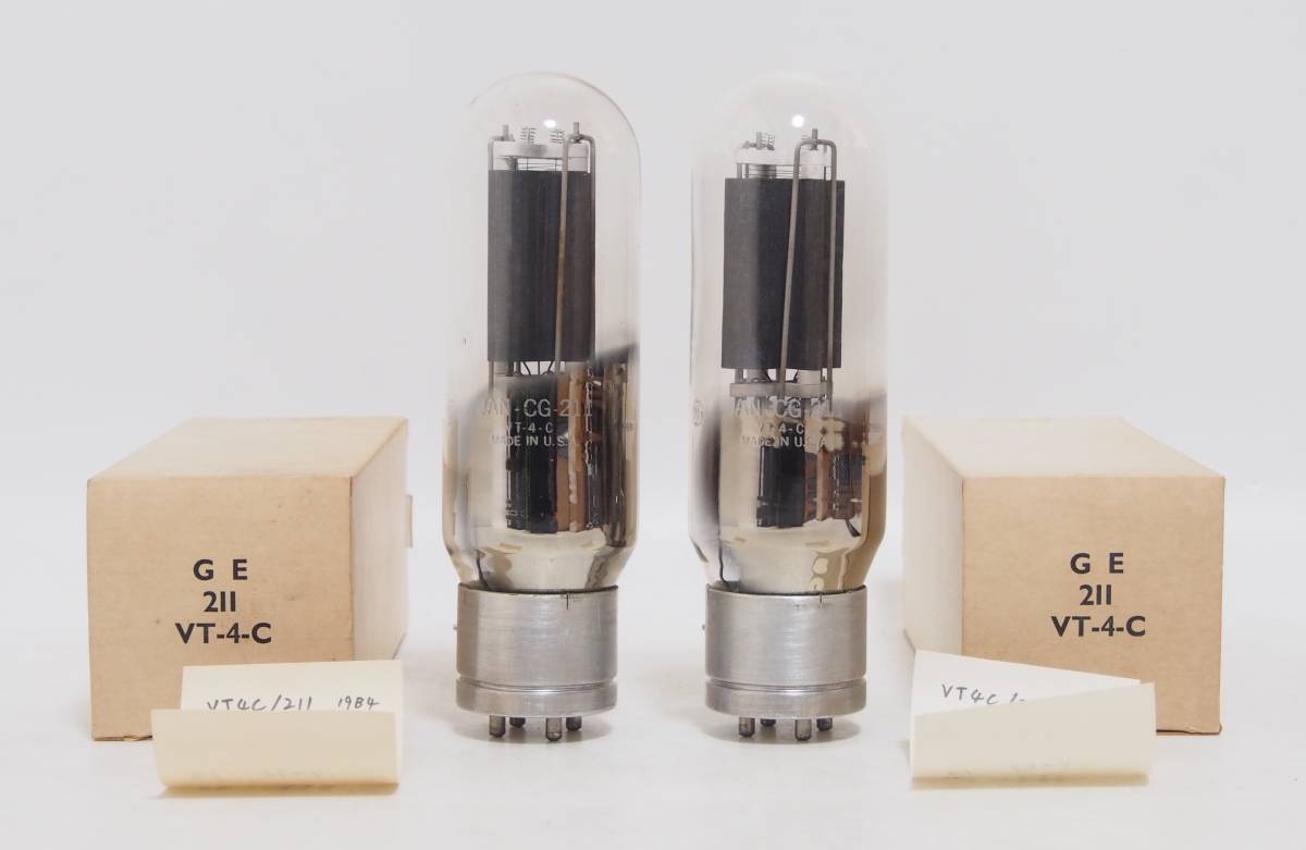 早い者勝ち GENERAL ELECTRIC VT4C/211 真空管 2本セット 製品