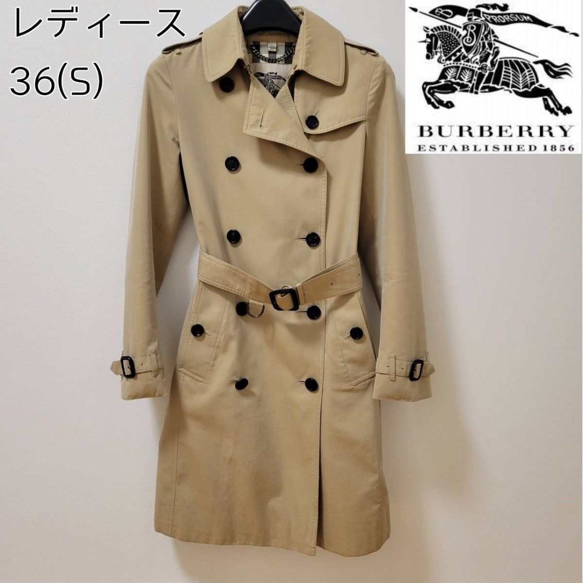 BURBERRY バーバリー トレンチコート ノバチェック レディース 36