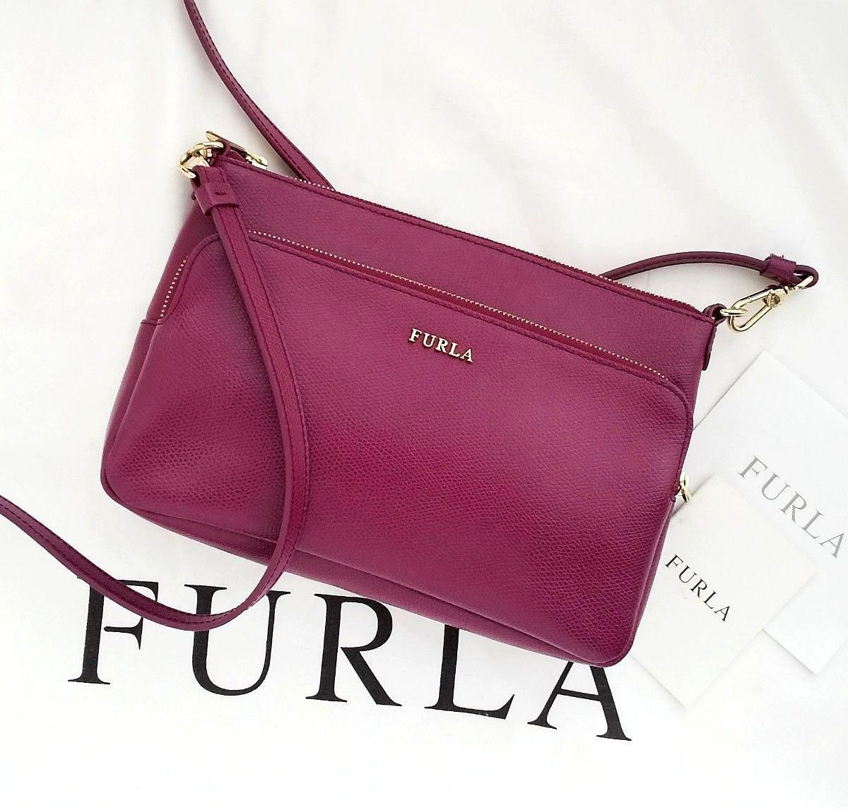 販売の専門店 FURLA バッグ ショルダー付き 購入証明書付き - バッグ