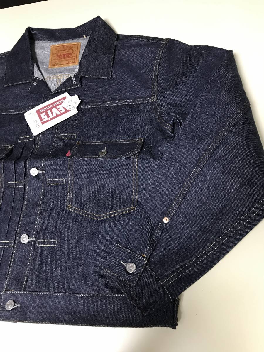 新品 未使用 levi's vintage 2nd T−Back サイズ44 Levis リジット デニムジャケット リーバイス 507xx clothing 日本製