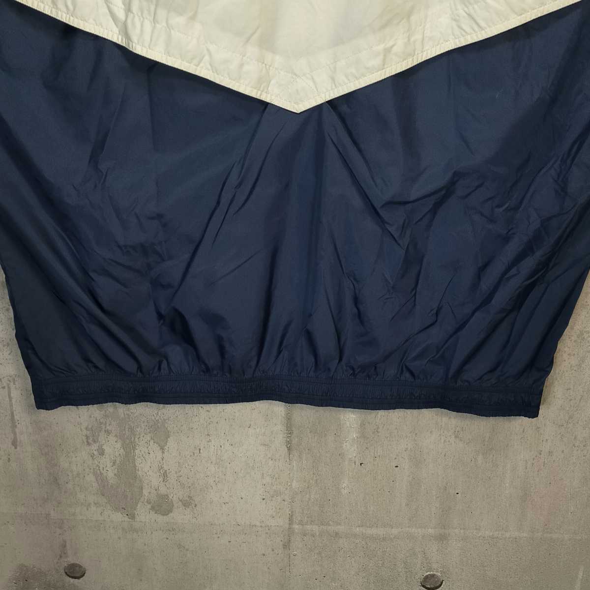 激レアサイズ 6XL adidas アディダス ナイロンジャケット 白 黒 激レアサイズ 6XL adidas アディダス ナイロンジャケット 白 黒