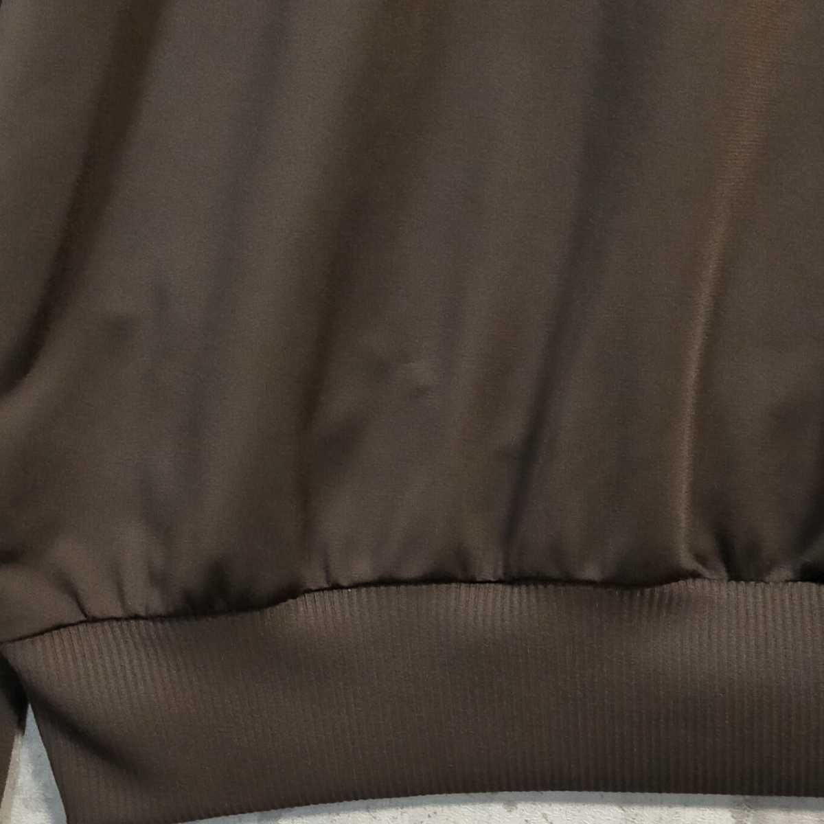 激レアサイズ 5XL adidas アディダス 茶 金 ロゴ Brown Gold ブラウン