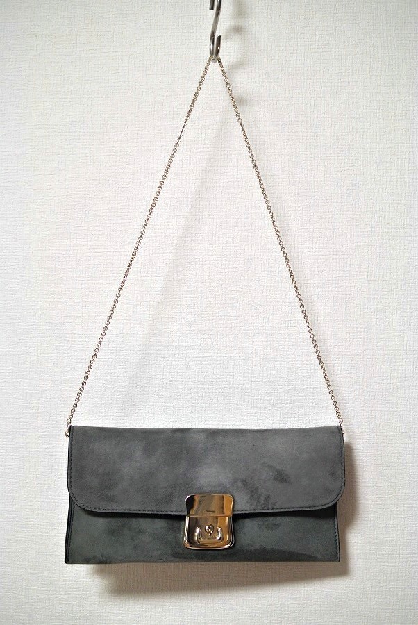 【SALE】◎美品！Theory【セオリー】クラッチバッグ(VELUKID.SUEDE/BEEKMAN.CLUTCH)定価29,000円+税_画像3