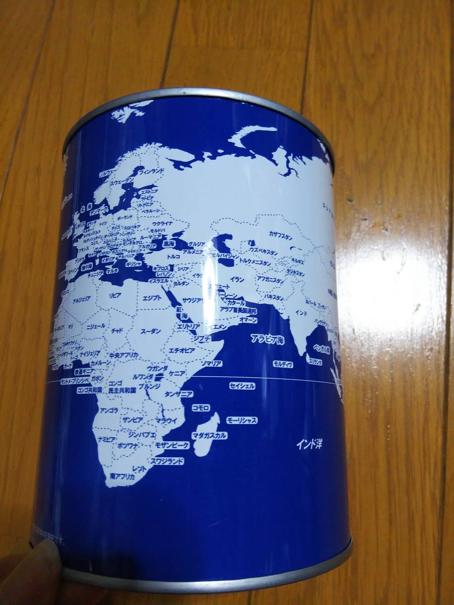 世界地図 貯金箱 貯金缶 新品未使用の画像4