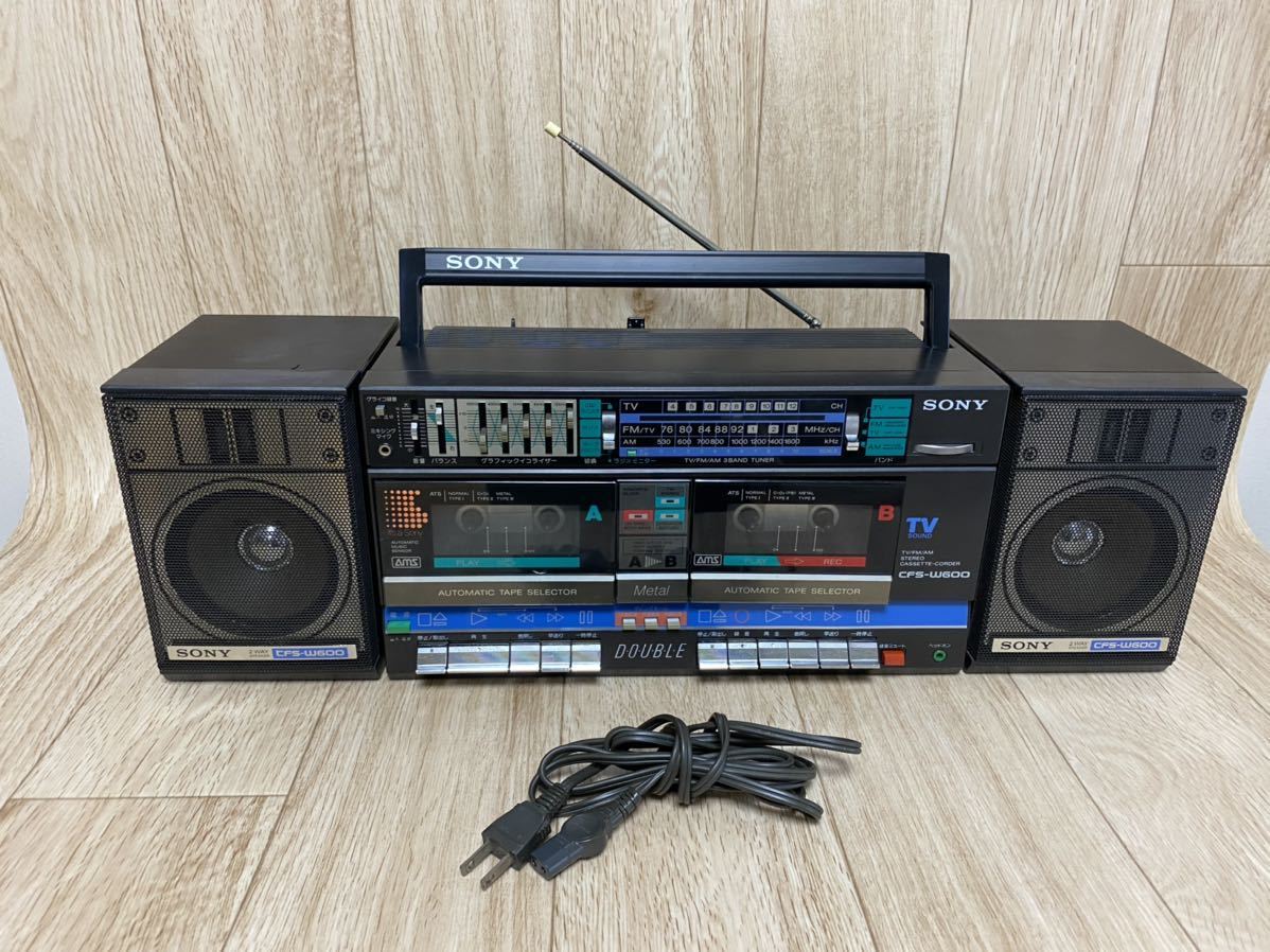 Yahoo!オークション   中古 SONY CFS W ラジカセ / 現状品 /