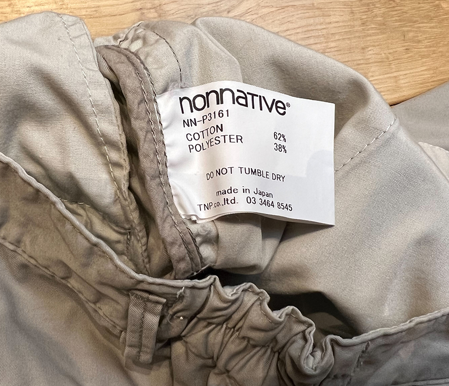 残りわずか! nonnative nonnaitive PANTS SS 17SS Clerk FIT Poly 17