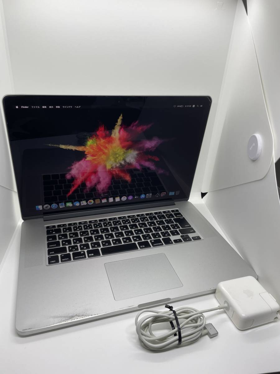 【動作品・全国送料無料】MacBook Pro 2013 15.4インチ★SSD 500GB★メモリ16GB★Core i7 2.6GHz★純正充電ケーブル付属_画像1