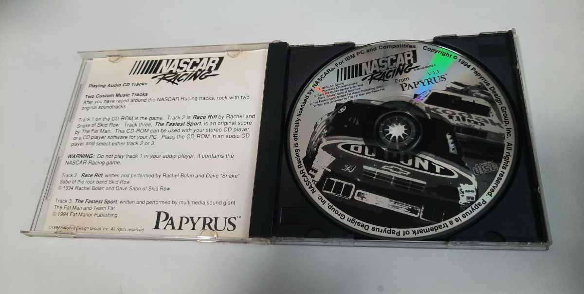 希少品 PAPYRUS NASCAR RACING CD-ROM 海外ゲーム ディスクすごくきれいです_画像2