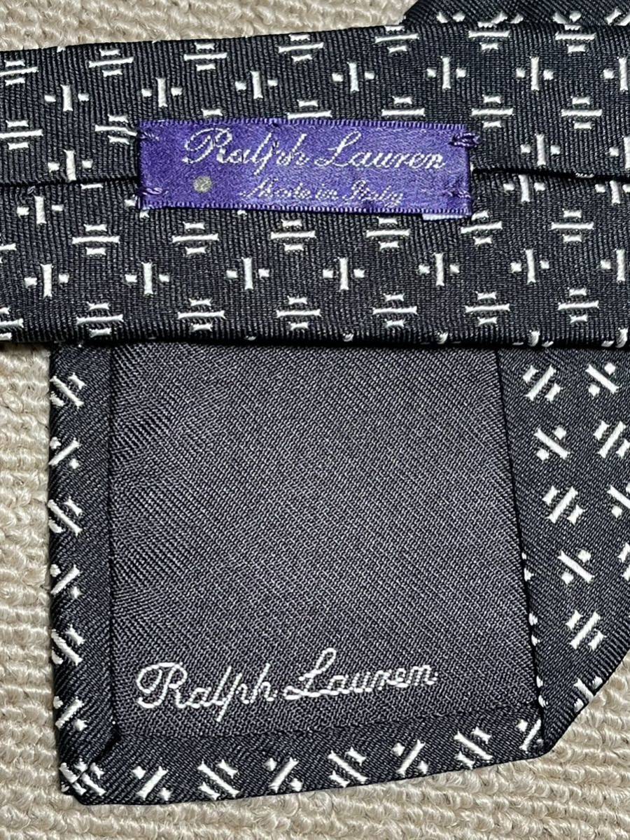  almost unused "Ralph Lauren Purple Label" Ralph Lauren purple lable fine pattern brand necktie 301154