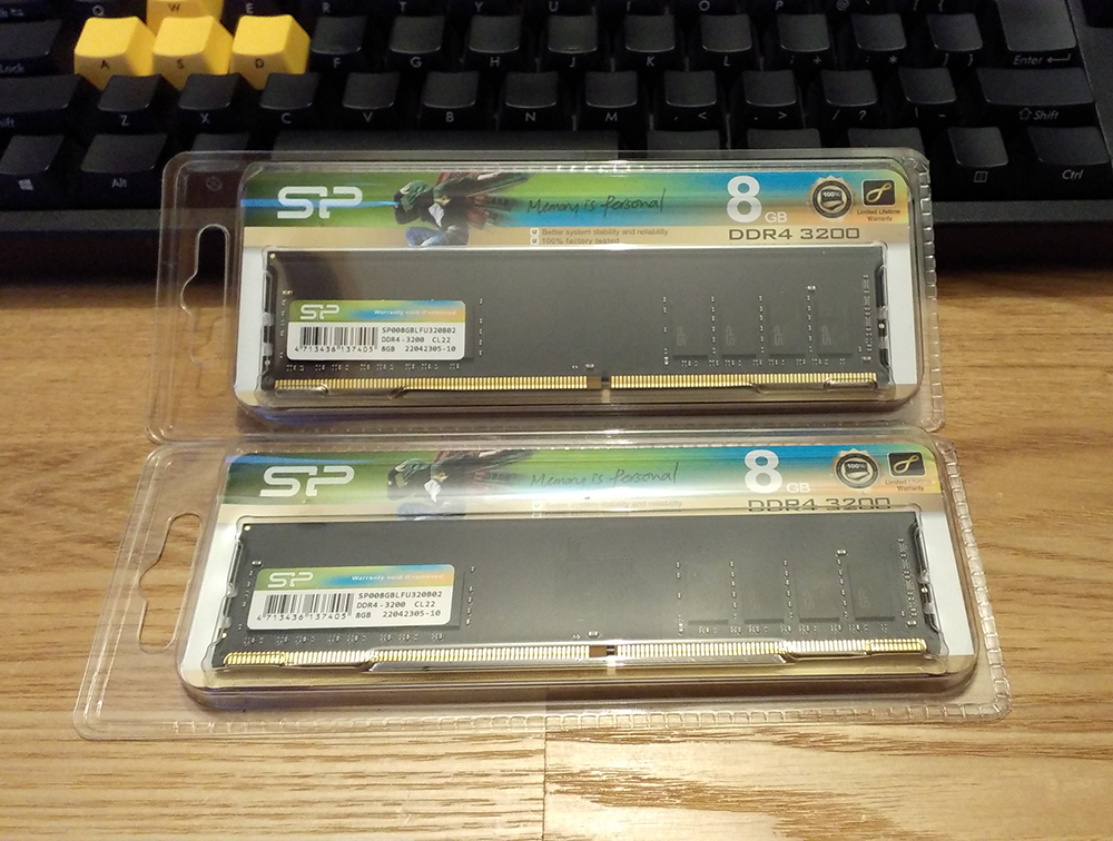 【新品未開封】DDR4メモリ 16GB 8GB×2枚 デスクトップ PC4 DDR4 3200 Silicon Power シリコンパワー _画像1