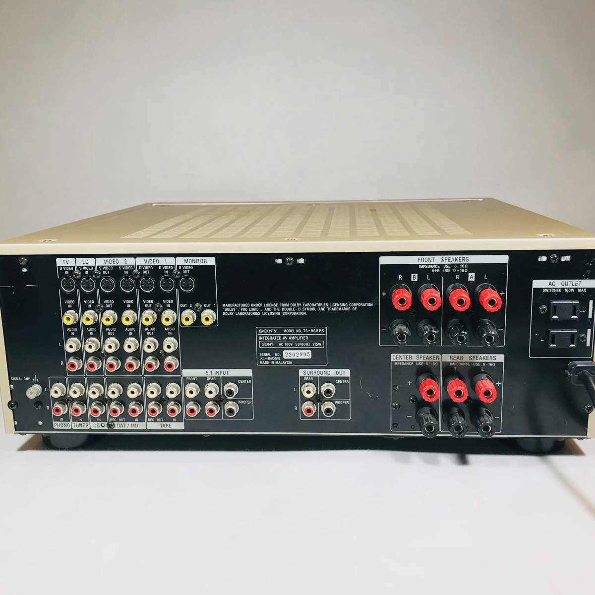☆SONY TA-VA8ES AVアンプ¥88,000(1997年)動作良好 | www.jarussi.com.br