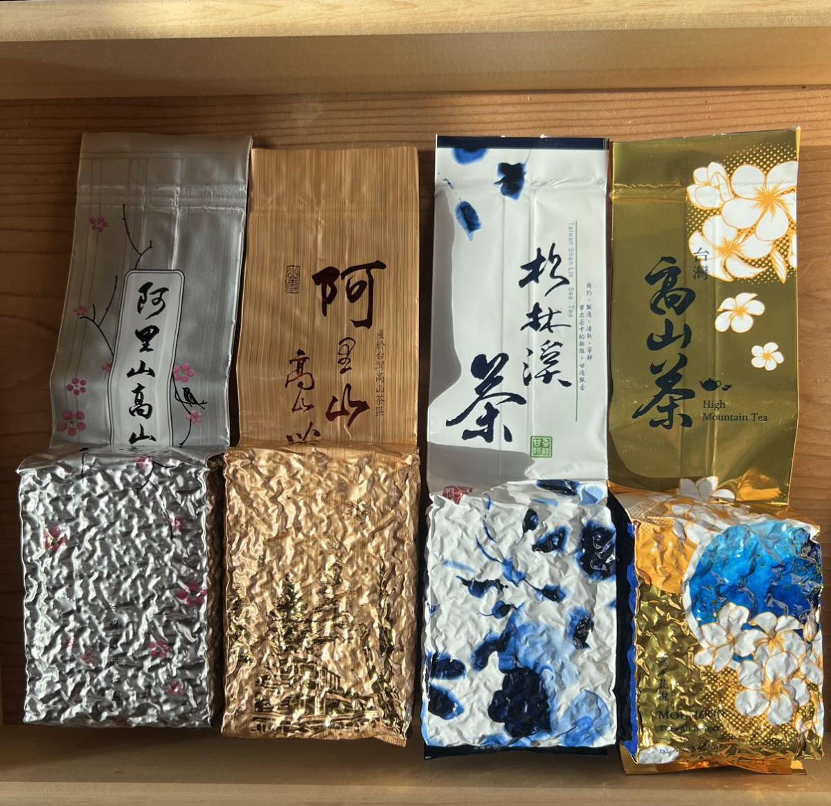 台湾茶 阿里山凍頂烏龍茶 四季春高山茶 杉林溪青心烏龍茶 翠玉茶(新品