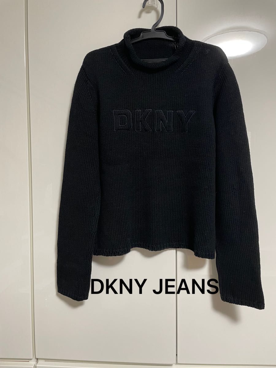 DKNY JEANS ニット セーター ロゴ ダナキャランニューヨークウィメン