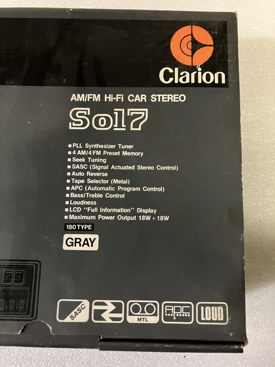 【当時物】クラリオン So17 新品未使用 カセットテープデッキ clarionの画像2