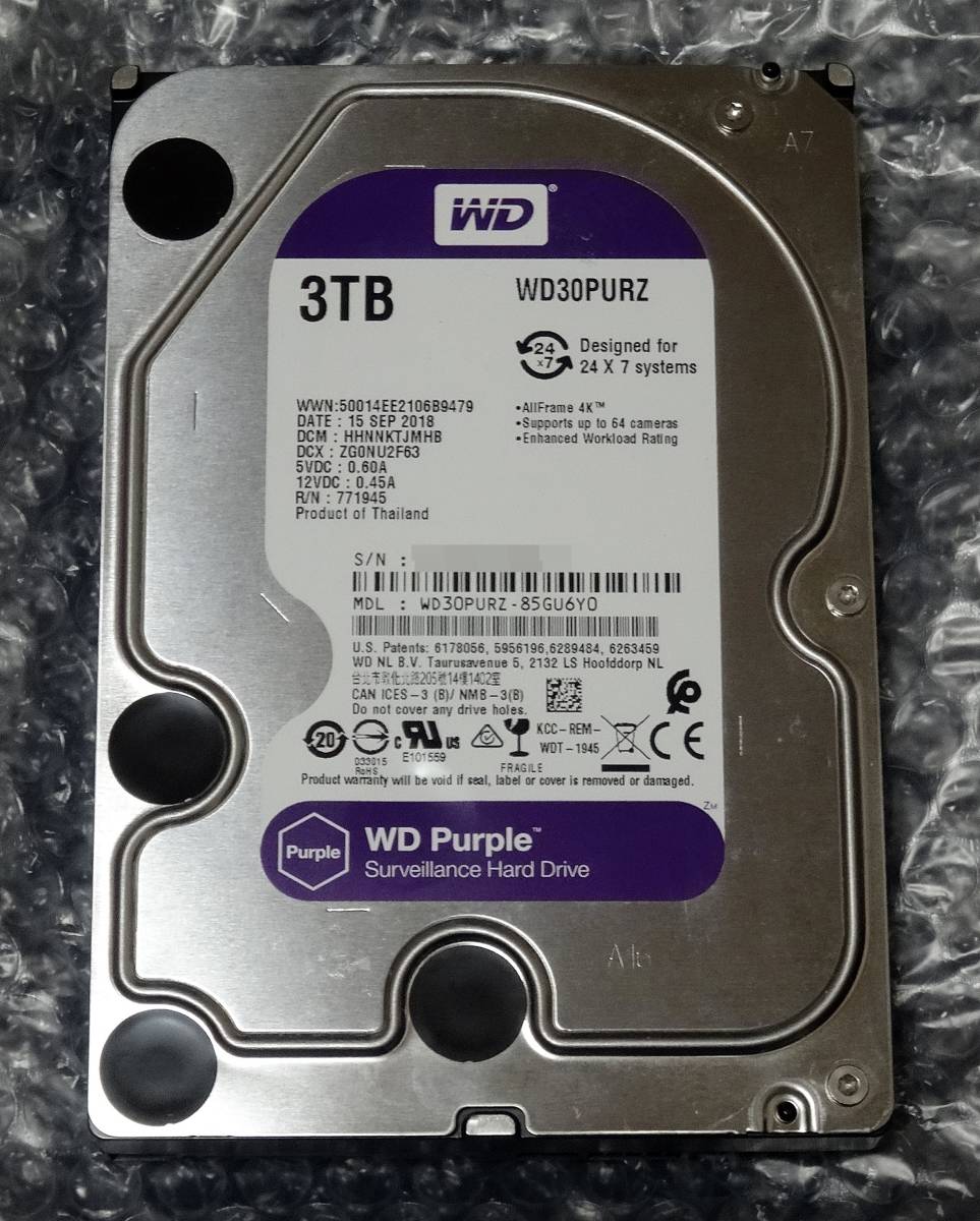 豪華な WD63PURZ 3.5インチ内蔵HDD 6TB WD Purpleシリーズ 国内正規代理店品