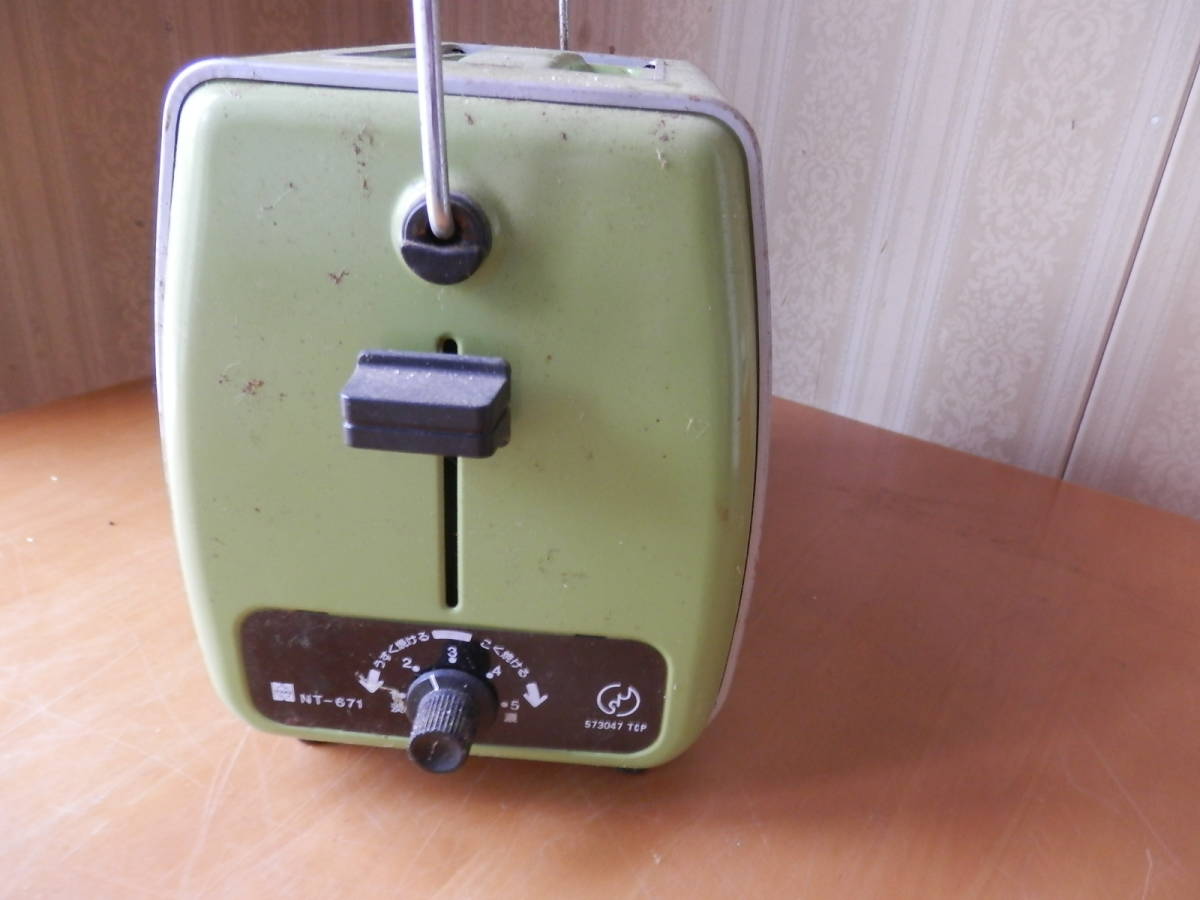  Showa. скучающий [ National автоматика тип электрический тостер NT-671] retro pop no старт rujik*0123
