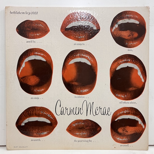 ●即決VOCAL LP Carmen McRae / with Mat Mathews Quartet And Tony Scott Quartet jv3811 米オリジナル、10インチDg Mono フラット _画像1