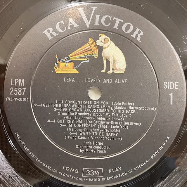●即決VOCAL LP Lena Horne / Lena... Lovely And Alive jv3928 米オリジナル レナ・ホーン_画像3