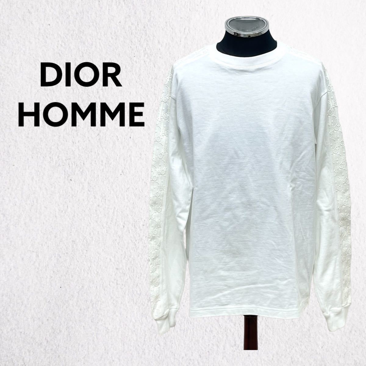 DIOR HOMME ディオールオム 21SS サイドテープ オブリーク コットン スウェットシャツ カットソー メンズ 113J643A0554