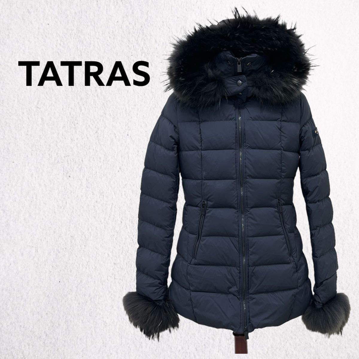 TATRASta tiger sNOLLEY\'S special order RITA nylon Poland raccoon fur with a hood . down coat lady's LTA9NO4298