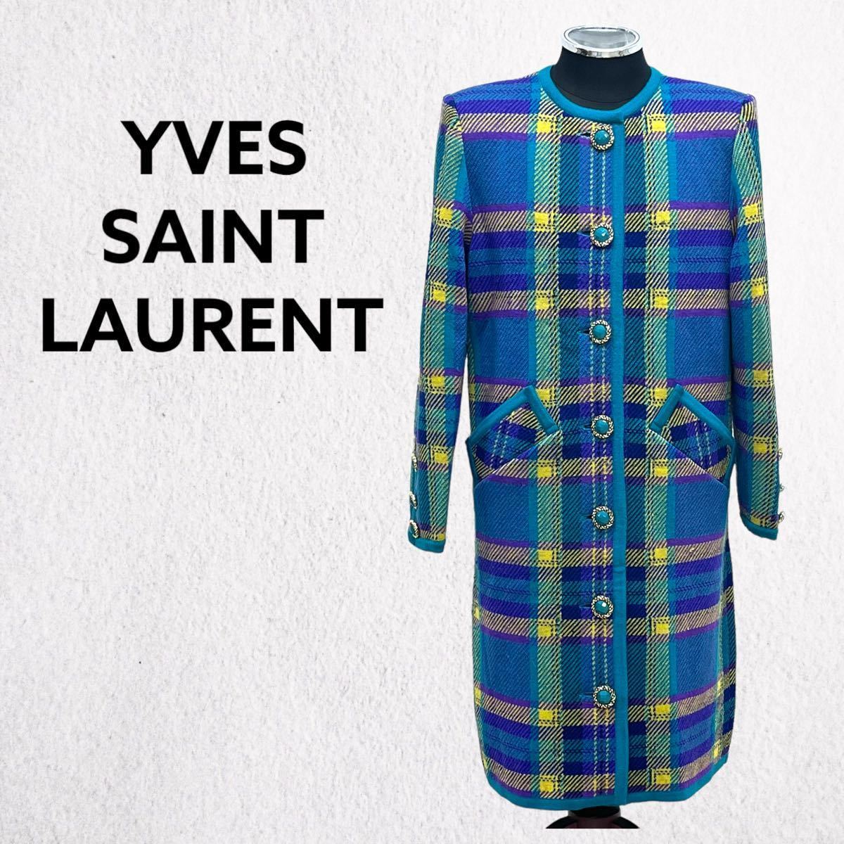 YVES SAINT LAURENT イヴサンローラン ヴィンテージ オールド チェック