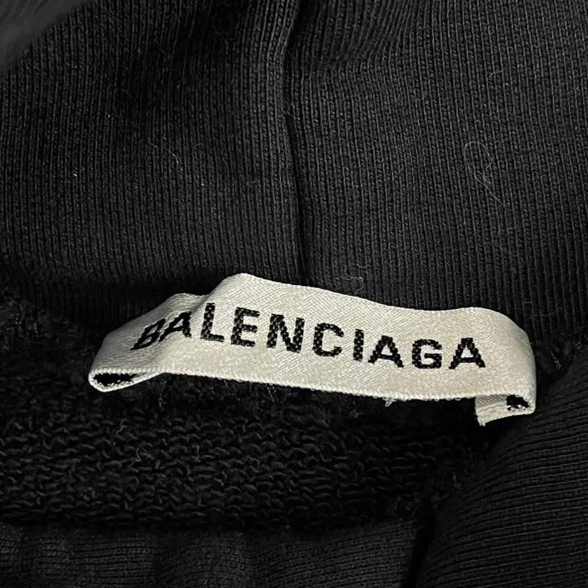 BALENCIAGA バレンシアガ 20AW REAL BALENCIAGA リアルバレンシアガ プリント フーディー パーカー メンズ 620947 TIVA2の画像4