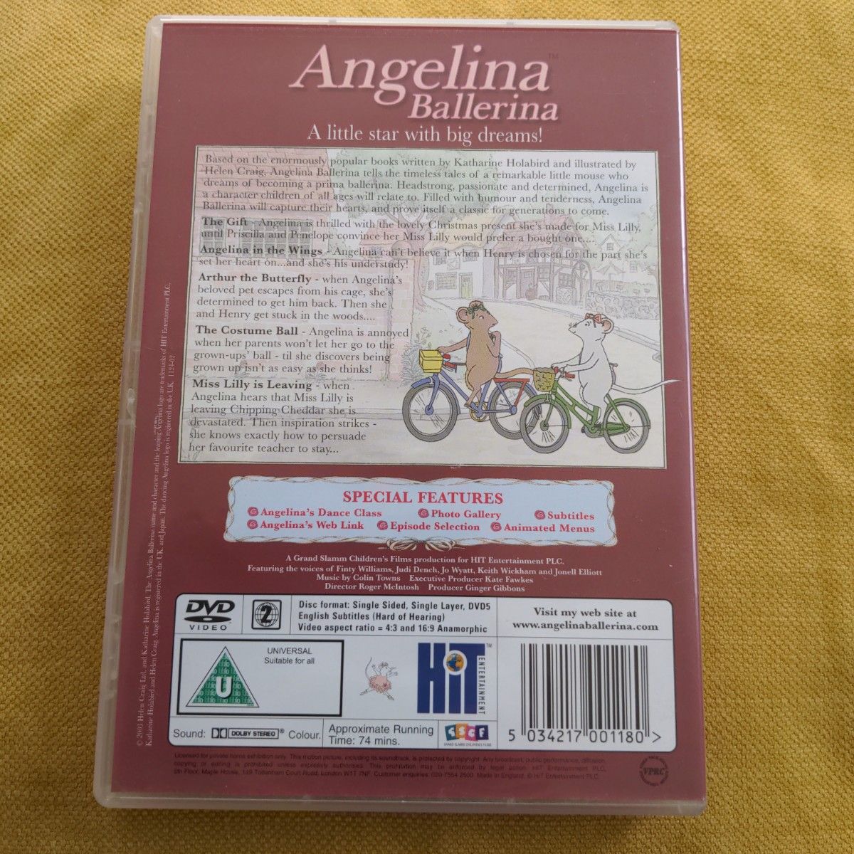 Angelina Ballerina The Gift DVD