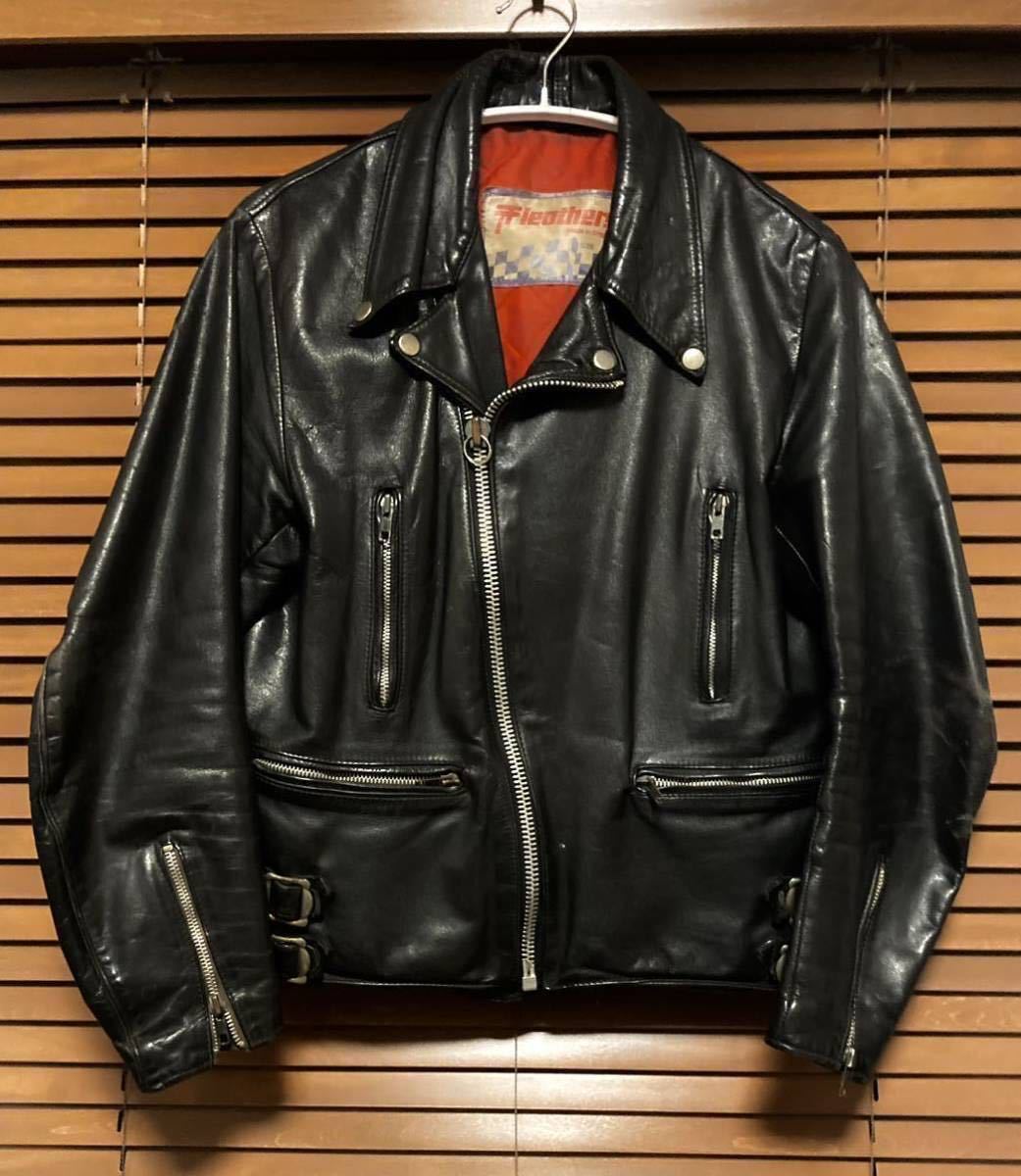 カタログギフトも！ LEATHERS TT ヴィンテージ 【70's UKダブル