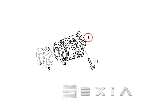 ベンツ W203 W209 エアコンコンプレッサー C180 C200 C230 CLK200 0002309711 0012304511 0012305511 コア返却不要_画像2