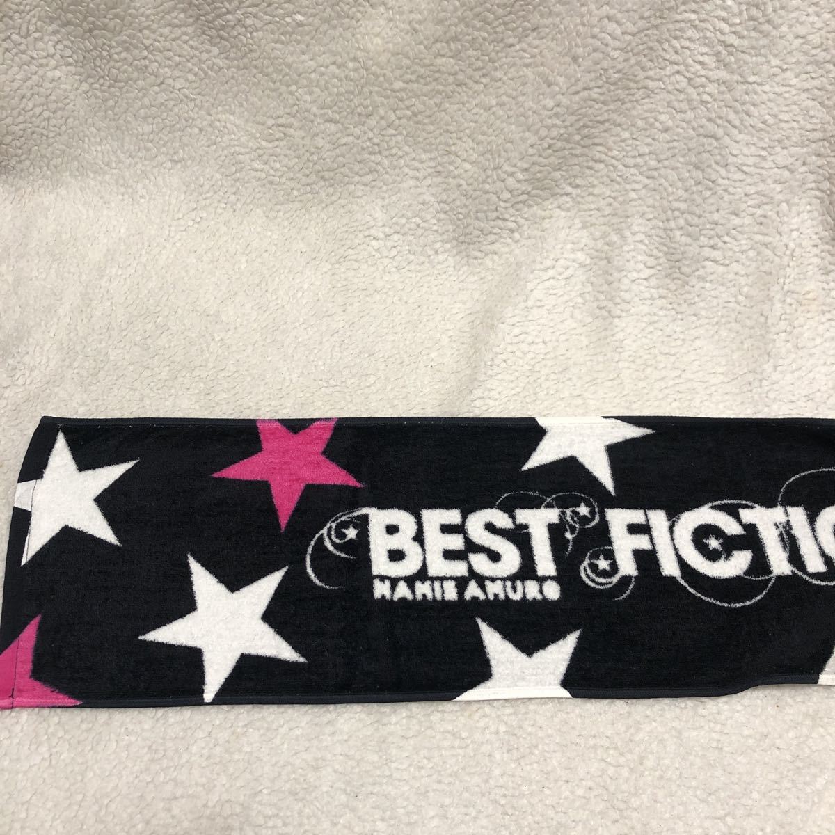 美品 1時のみ使用 安室奈美恵 マフラータオル ベストフィクション ツアー 2008-2009 BEST FICTION TOUR タオル フェイス グッズ_画像2