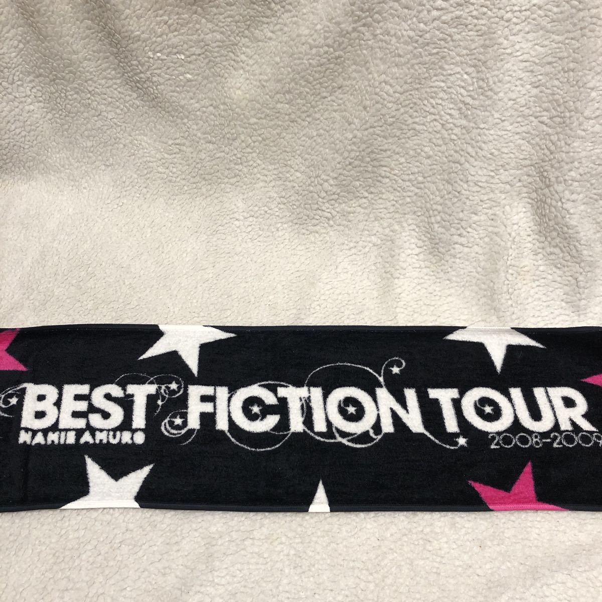 美品 1時のみ使用 安室奈美恵 マフラータオル ベストフィクション ツアー 2008-2009 BEST FICTION TOUR タオル フェイス グッズ_画像1