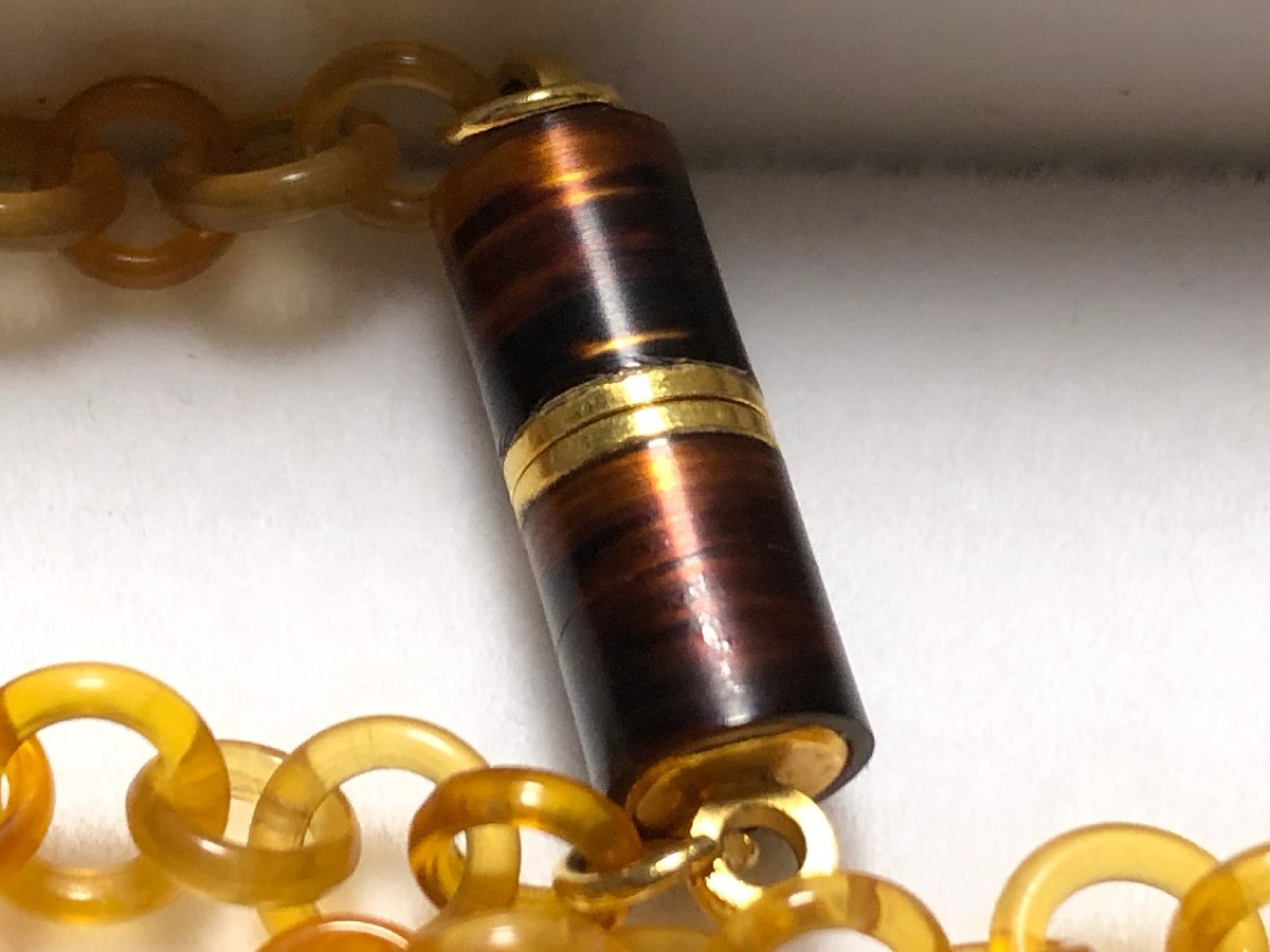 ◇アンティーク ヴィンテージ べっ甲?蒔絵 帯留め K18製
