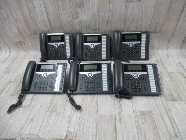 新入荷 Ω保証有 ZH3☆23785☆CP-7861-K9 6台 シスコ Cisco IP Phone IP